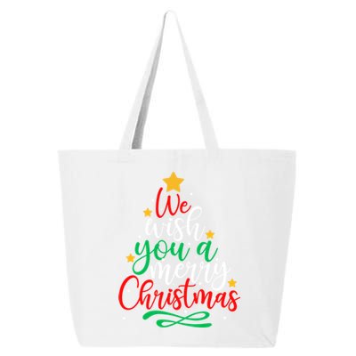 We Wish You A Merry Christmas Xmas Pajama Holiday Boy Girl Cute Gift 25L Jumbo Tote