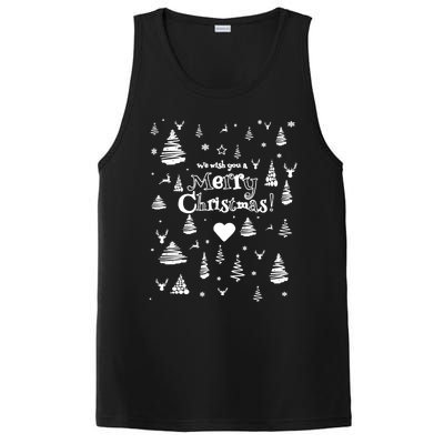 We Wish You A Merry Xmas Eve Pattern Gift Idea Gift PosiCharge Competitor Tank