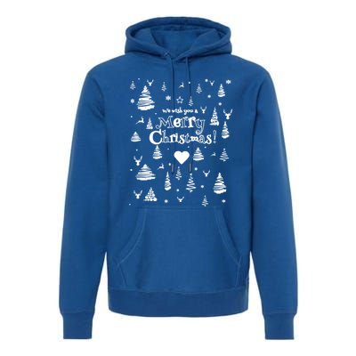 We Wish You A Merry Xmas Eve Pattern Gift Idea Gift Premium Hoodie