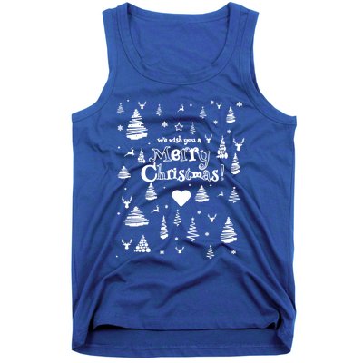 We Wish You A Merry Xmas Eve Pattern Gift Idea Gift Tank Top