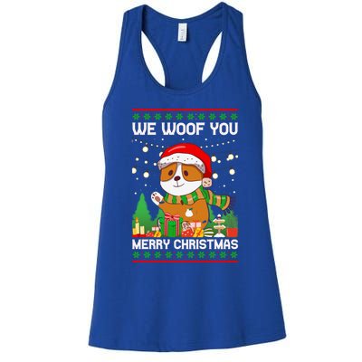 We Woof You A Merry Christmas Gift Women's Racerback Tank