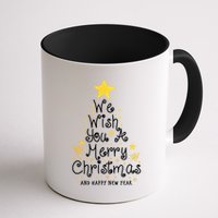 We Wish You A Merry Christmas And Happy New Year Star Tree Mug
