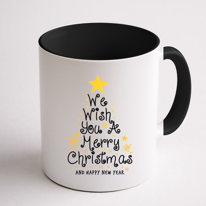We Wish You A Merry Christmas And Happy New Year Star Tree Mug