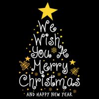 We Wish You A Merry Christmas And Happy New Year Star Tree Cooling Performance Long Sleeve Crew