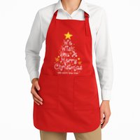 We Wish You A Merry Christmas And Happy New Year Star Tree Apron