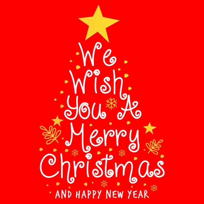 We Wish You A Merry Christmas And Happy New Year Star Tree Flatbill Hat