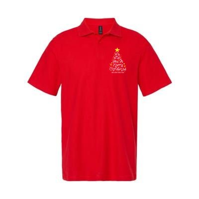 We Wish You A Merry Christmas And Happy New Year Star Tree Polo