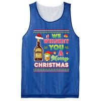 We Whiskey You A Merry Christmas Wish Pajama Ing Santa Gift Mesh Reversible Basketball Jersey Tank