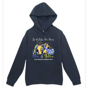 We Wear Yellow And Blue Pumpkins For Down Syndrome Awareness Urban Pullover Hoodie