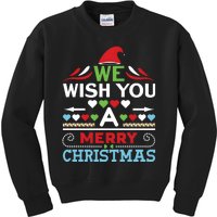 We Wish You A Merry Christmas Kids Sweatshirt