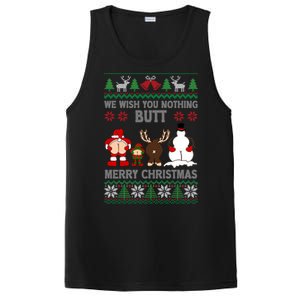 We Wish You Nothing Butt Merry Christmas Funny Santa Butt Cute Gift PosiCharge Competitor Tank