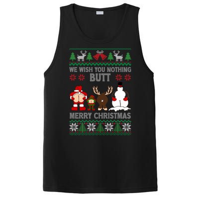 We Wish You Nothing Butt Merry Christmas Funny Santa Butt Cute Gift PosiCharge Competitor Tank