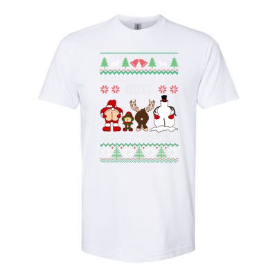 We Wish You Nothing Butt Merry Christmas Funny Santa Butt Cute Gift Softstyle CVC T-Shirt