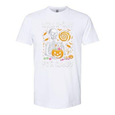 Will Xray For Candy Cute Halloween Skeleton Candy Radiology Gift Softstyle CVC T-Shirt