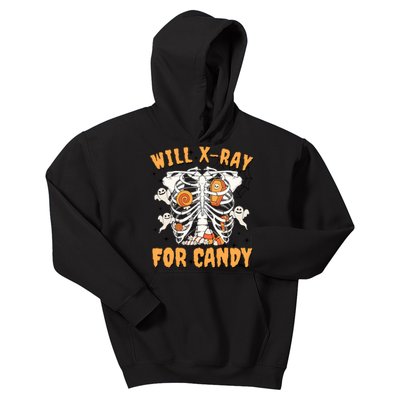 Will Xray For Candy Halooween Rad Tech Kids Hoodie