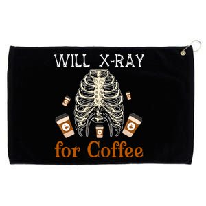 Will XRay For Coffee Halloween Skeleton XRay Coffee Cups Great Gift Grommeted Golf Towel