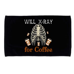 Will XRay For Coffee Halloween Skeleton XRay Coffee Cups Great Gift Microfiber Hand Towel