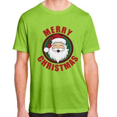 Winter Xmas Snowman Santa Claus Reindeer Merry Christmas Adult ChromaSoft Performance T-Shirt