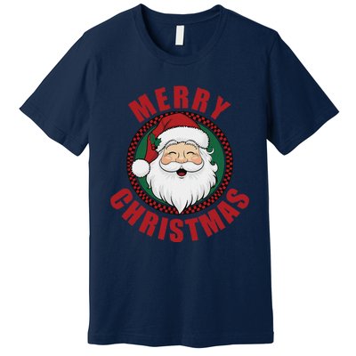 Winter Xmas Snowman Santa Claus Reindeer Merry Christmas Premium T-Shirt