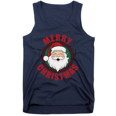 Winter Xmas Snowman Santa Claus Reindeer Merry Christmas Tank Top