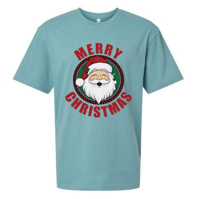 Winter Xmas Snowman Santa Claus Reindeer Merry Christmas Sueded Cloud Jersey T-Shirt