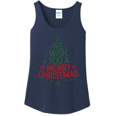 Winter Xmas Snowman Santa Claus Reindeer Merry Christmas Ladies Essential Tank