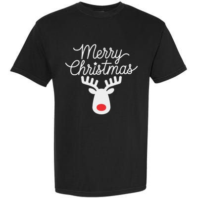 Winter Xmas Snowman Merry Christmas Santa Claus Reindeer Garment-Dyed Heavyweight T-Shirt