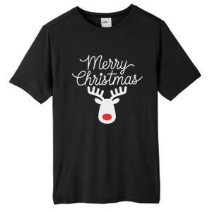 Winter Xmas Snowman Merry Christmas Santa Claus Reindeer Tall Fusion ChromaSoft Performance T-Shirt