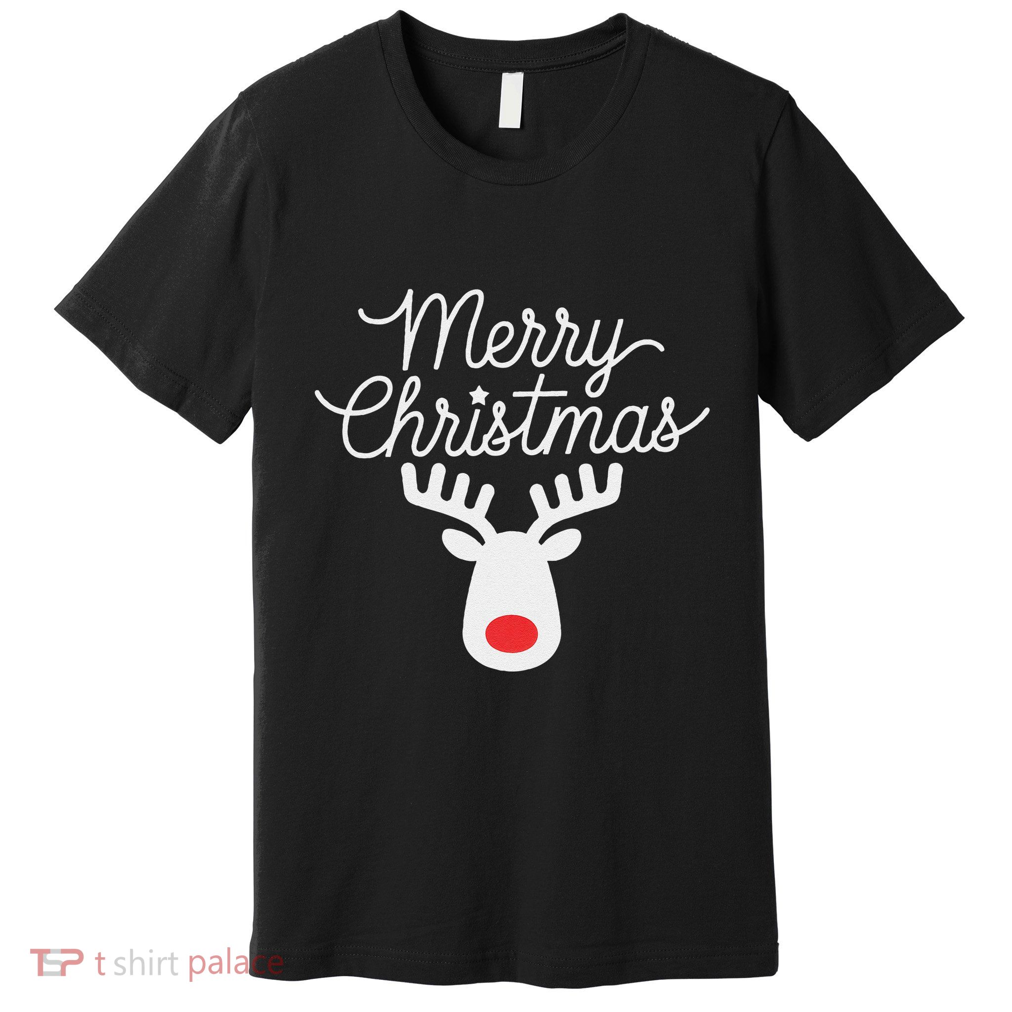Winter Xmas Snowman Merry Christmas Santa Claus Reindeer Premium T-Shirt