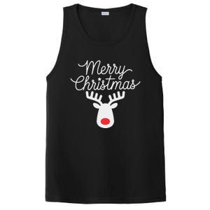 Winter Xmas Snowman Merry Christmas Santa Claus Reindeer PosiCharge Competitor Tank