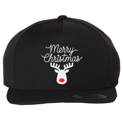 Winter Xmas Snowman Merry Christmas Santa Claus Reindeer Wool Snapback Cap