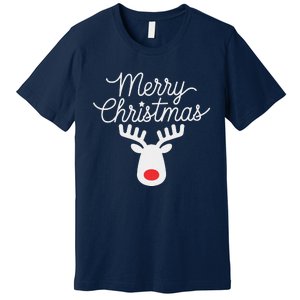 Winter Xmas Snowman Merry Christmas Santa Claus Reindeer Premium T-Shirt