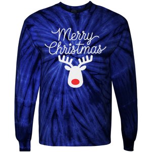 Winter Xmas Snowman Merry Christmas Santa Claus Reindeer Tie-Dye Long Sleeve Shirt