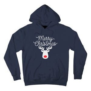 Winter Xmas Snowman Merry Christmas Santa Claus Reindeer Tall Hoodie