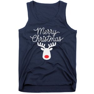 Winter Xmas Snowman Merry Christmas Santa Claus Reindeer Tank Top