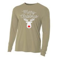 Winter Xmas Snowman Merry Christmas Santa Claus Reindeer Cooling Performance Long Sleeve Crew