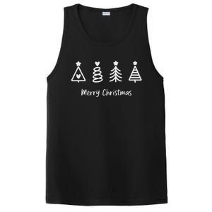 Winter Xmas Snowman Santa Claus Reindeer Merry Christmas PosiCharge Competitor Tank