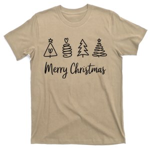 Winter Xmas Snowman Santa Claus Reindeer Merry Christmas T-Shirt