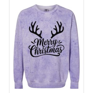 Winter Xmas Snowman Merry Christmas Santa Claus Reindeer Colorblast Crewneck Sweatshirt