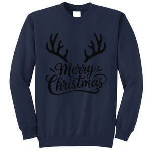 Winter Xmas Snowman Merry Christmas Santa Claus Reindeer Tall Sweatshirt