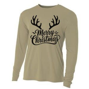 Winter Xmas Snowman Merry Christmas Santa Claus Reindeer Cooling Performance Long Sleeve Crew