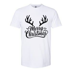 Winter Xmas Snowman Merry Christmas Santa Claus Reindeer Softstyle CVC T-Shirt