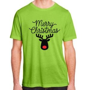 Winter Xmas Snowman Merry Christmas Santa Claus Reindeer Adult ChromaSoft Performance T-Shirt