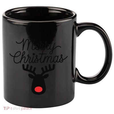 Winter Xmas Snowman Merry Christmas Santa Claus Reindeer 11oz C Handle Ceramic Mug