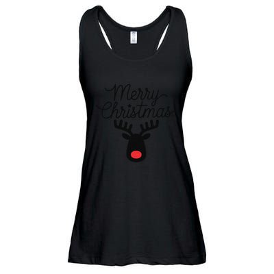 Winter Xmas Snowman Merry Christmas Santa Claus Reindeer Ladies Essential Flowy Tank