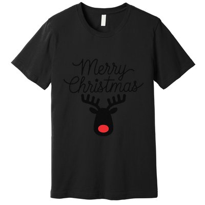 Winter Xmas Snowman Merry Christmas Santa Claus Reindeer Premium T-Shirt