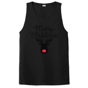 Winter Xmas Snowman Merry Christmas Santa Claus Reindeer PosiCharge Competitor Tank