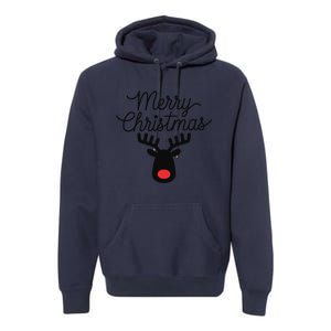 Winter Xmas Snowman Merry Christmas Santa Claus Reindeer Premium Hoodie