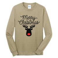 Winter Xmas Snowman Merry Christmas Santa Claus Reindeer Tall Long Sleeve T-Shirt