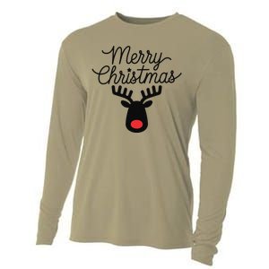 Winter Xmas Snowman Merry Christmas Santa Claus Reindeer Cooling Performance Long Sleeve Crew